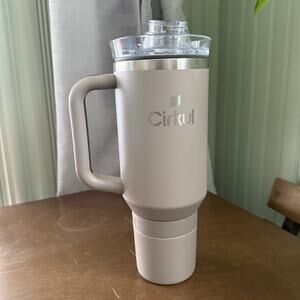 Cirkul 40 OZ Ranger Tan All Day Straw Sip Insulated Stain Steel Tumbler Cup